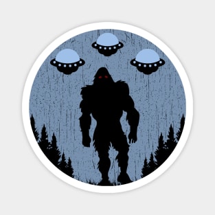 Bigfoot Ufo Abduction Magnet